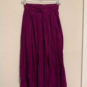 Chic Magenta A-Line Skirt